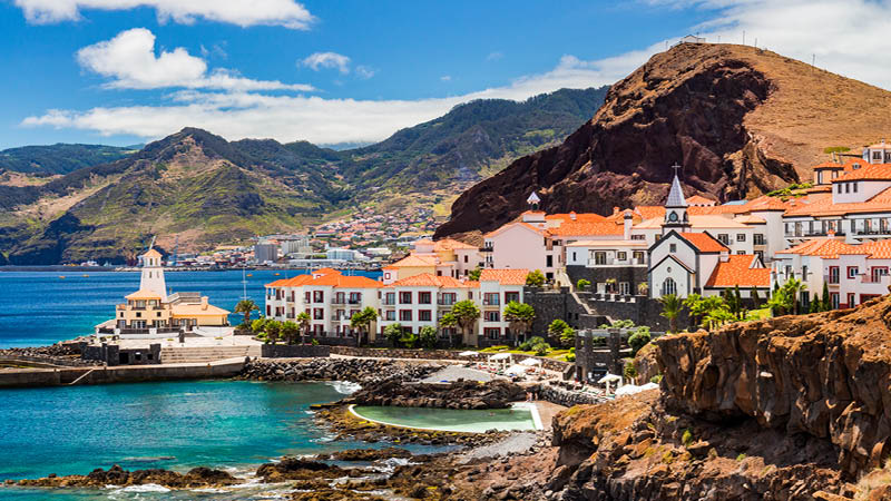Câmara de Lobos på Madeiras sydkyst